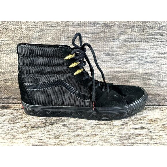 Vans x Marvel Black Panther Limited Edition SK8-HI High Top Sneaker Men's 8 - Picture 5 of 10
